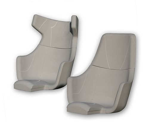 twee 3d modelen van een kinderzitjes